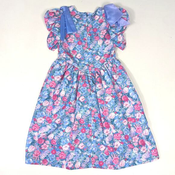 Vtg Bryan Dress Girls Sz 8 Floral Tea Party Fancy Princess 90s - Picture 3 of 7